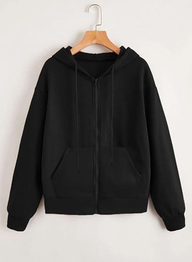 Stylish Women Sweatshirt - Black